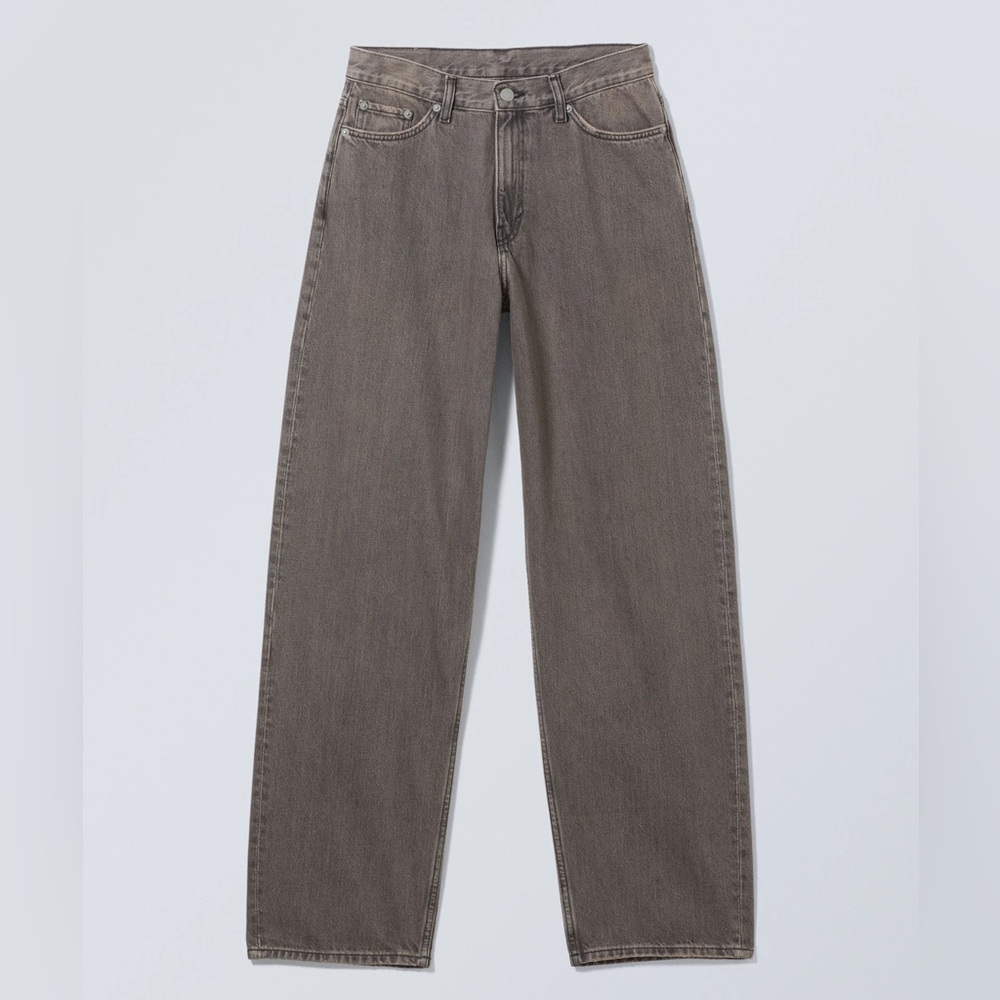 Weekday Rail Mid Loose Jeans Gray Sz 24